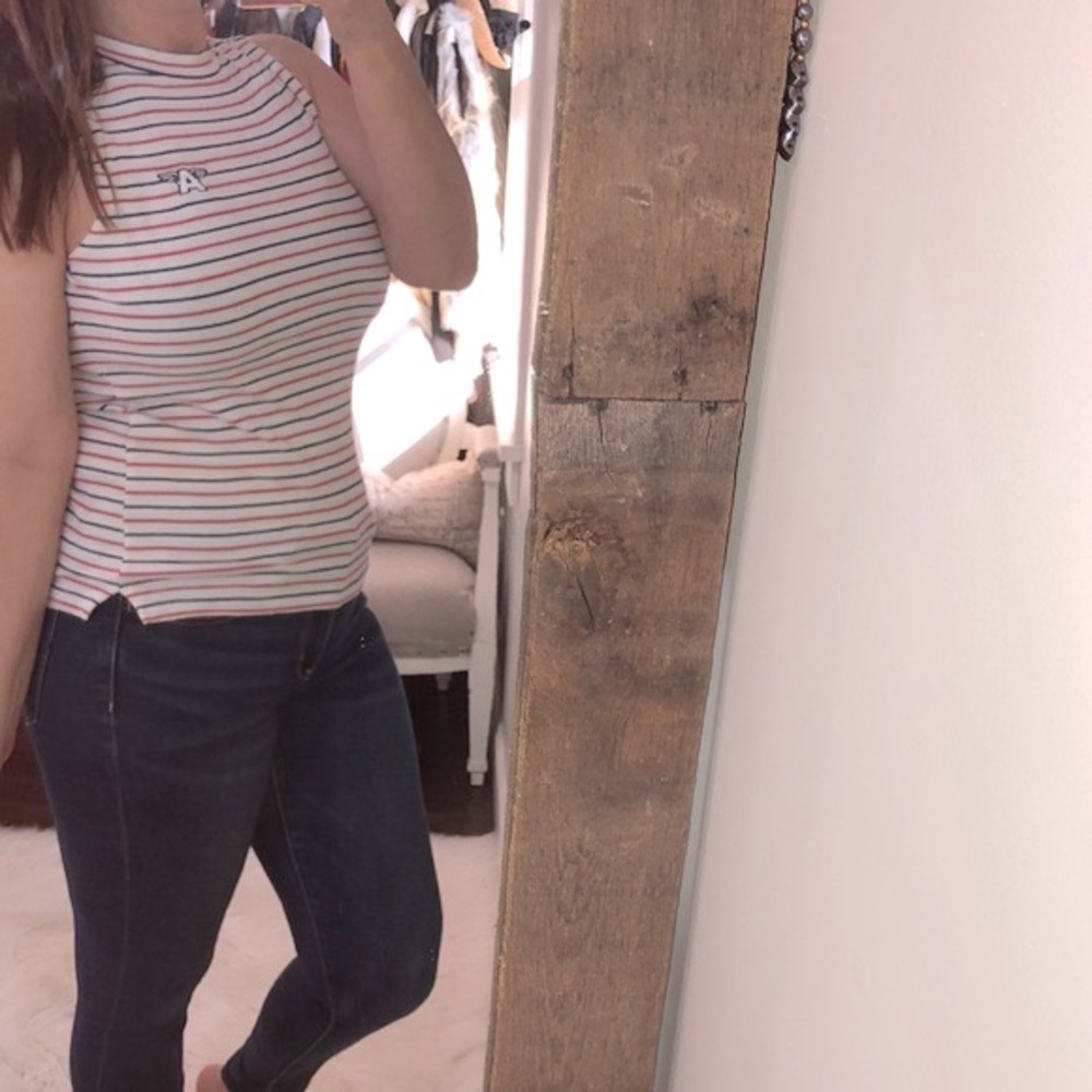 Marvel striped top size large